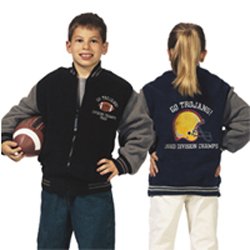 8979 Charles River Youth Award Fleece Varsity Jacket
