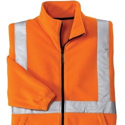 Fleece Safety Jacket - CS177 - High Visiblity Fleece Jacket - Ansi 3