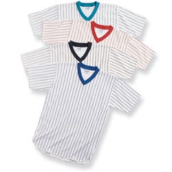 Eagle Usa Cotton Pinstripe V-Neck Style T1999 For The Best Prices Online At Stellar Apparel!