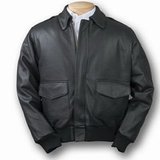Burk's Bay Black/Brown A-1 Bomber Jacket style 1080