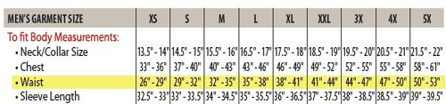 race team jacket sizing