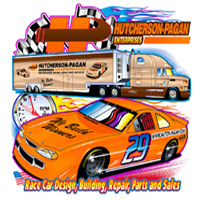 hutcherson pagan artwork, nascar artwork