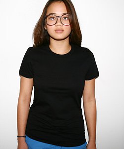 2102AA American Apparel Fine Jersey Short Sleeve T