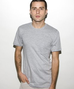 2406 American Apparel Fine Jersey Pocket Short Sleeve