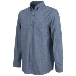 Charles River Apparel Mens Button Down Chambray Shirt at Stellar Apparel