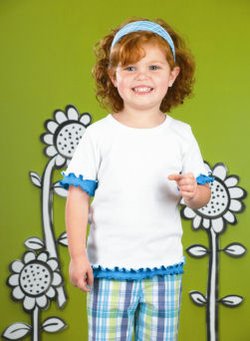 3338 Rabbit Skins Toddler Ruffle Tee