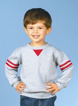 3394 Rabbit Skins Toddler Striped Sweatshirt