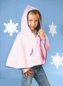 3398 Rabbit Skins Toddler Polar Fleece Poncho