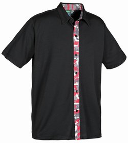 Boardroom Apparel Men's Printed Placket Shirt at Stellar Apparel