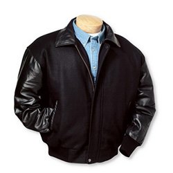 Burk's Bay Black Wool & Premium Lamb Jacket style 5320 at Stellar Apparel