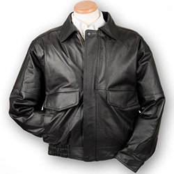 Burk's Bay Black/Brown Buffed Bomber Jacket at Stellar Apparel