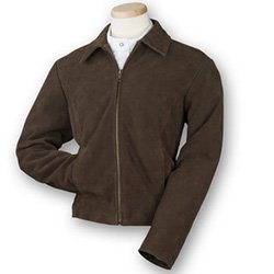 Burk's Bay Brown Ladies Suede Jacket style 7131 at Stellar Apparel