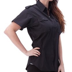 Ladies Racewear Pit Shirt Style CSS-9007 Black/White