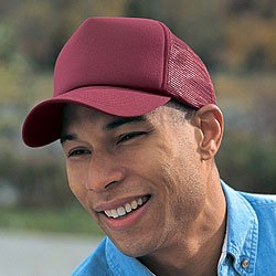 HS815 Harvard Square Five Panel Foam Front Mesh Back Trucker Cap