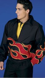 Nitro Racing Jacket, Blank Flame Jacket, Team Jacket with Flames