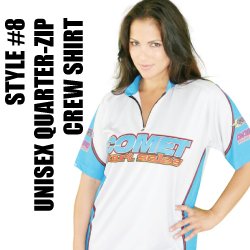 Quarter Zip Custom Sublimated Racing Shirt is a great buy at Stellar Apparel