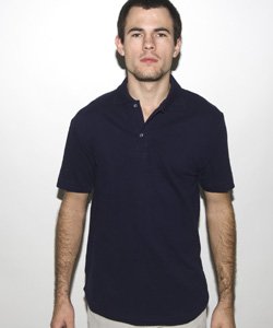 q412 American Apparel Unisex Piqu Shortsleeve Collared Shirt