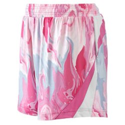 Team 365 Ladies' All Sport Sublimated Pink Swirl Short - TT42W here at Stellar Apparel