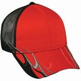 WAV-605M-Black-Red-Racing-Cap