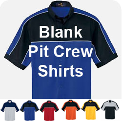 Blank Racing Pit Crew Shirts - Pit Apparel - 