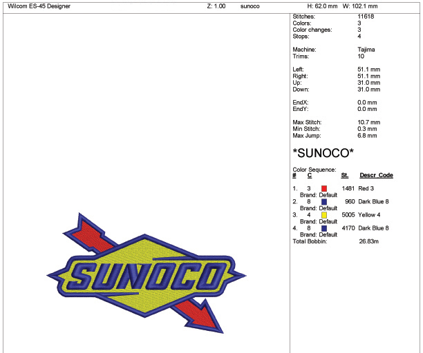 Digitized Sunnoco Logo